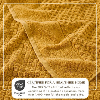 Ultra-Soft 100% Cotton Diamond Waffle Bath Towels