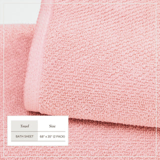 100% Cotton Absorbent & Quick-Dry Looped Bath Towels