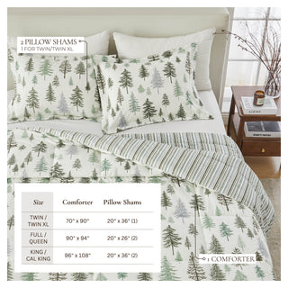 Christmas Down Alternative Comforter and Sham Set