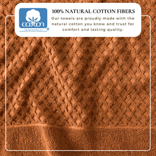 Ultra-Soft 100% Cotton Diamond Waffle Bath Towels