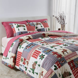 Christmas Down Alternative Comforter and Sham Set