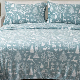 4-Piece Printed Plush Sheet - Velvet Luxe-Lattice Collection