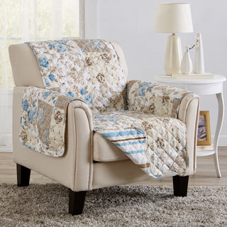 Reversible Floral Patchwork Furniture Protector - Maribel Collection