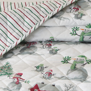 3 Piece Holiday Printed Quilt - Alfie Collection