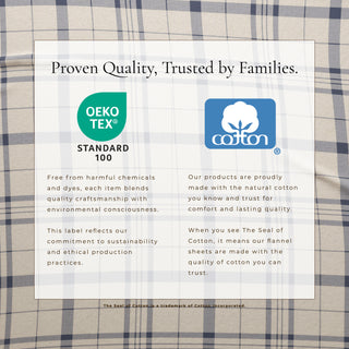 100% Turkish Cotton Plaid Flannel Sheet Sets