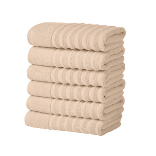 Premium Cotton Ribbed Towel Set