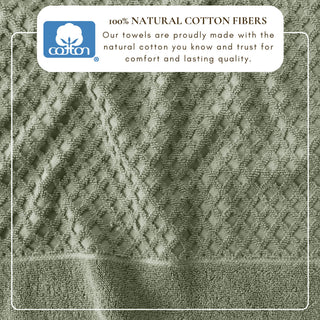 Ultra-Soft 100% Cotton Diamond Waffle Bath Towels