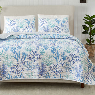 Blue Coral Quilt - Amelia Island