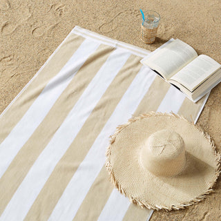 Premium 100% Cotton Cabana Stripe Beach Towels