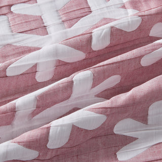 Patchwork Stitched Snowflake Quilt Set