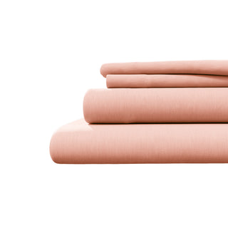Ultra-Soft Cotton Heathered Melange Jersey Knit Sheet Set