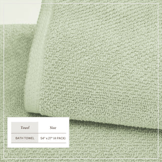 100% Cotton Absorbent & Quick-Dry Looped Bath Towels