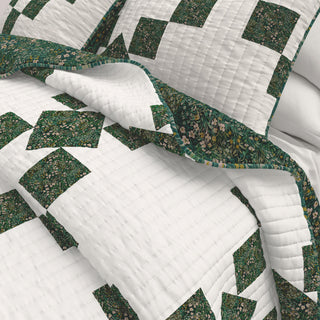 Floral Star Quilt Set