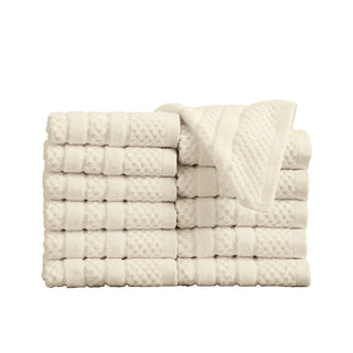 100% Cotton Checkered Bath Towel Set
