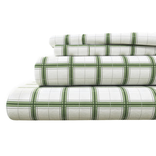 100% Turkish Cotton Plaid Flannel Sheet Sets