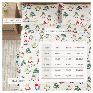 Premium Turkish Cotton Lodge-Theme Flannel Sheet Set
