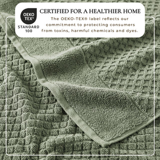 Ultra-Soft 100% Cotton Diamond Waffle Bath Towels