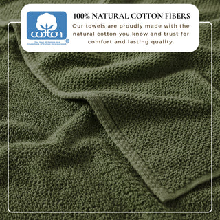 100% Cotton Absorbent & Quick-Dry Looped Bath Towels
