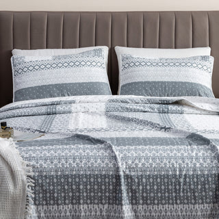 3-Piece Stripe Quilt - Dorothea Collection