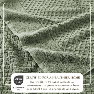 Ultra-Soft 100% Cotton Diamond Waffle Bath Towels