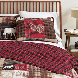 Reversible Lodge Printed Quilt Set with Shams