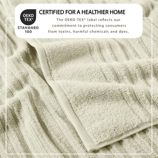 Premium Cotton Ribbed Towel Set