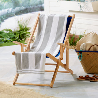 Oversized Striped Cabana Beach Towel - Edgartown Collection