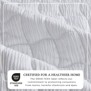 Gauze Wave Quilt Set With Shams