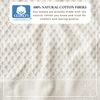 Ultra-Soft 100% Cotton Diamond Waffle Bath Towels