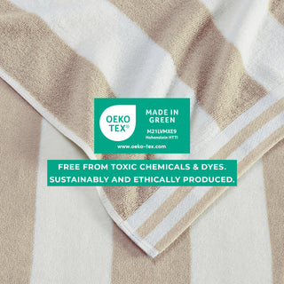 Premium 100% Cotton Cabana Stripe Beach Towels