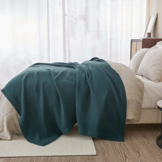 100% Cotton Waffle Weave Blanket