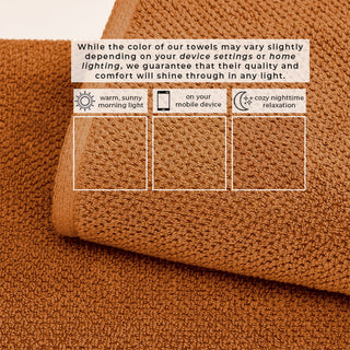 100% Cotton Absorbent & Quick-Dry Looped Bath Towels