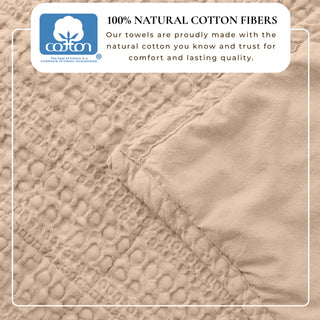 100% Cotton Garment Washed Honeycomb Waffle Quilt and Sham Set