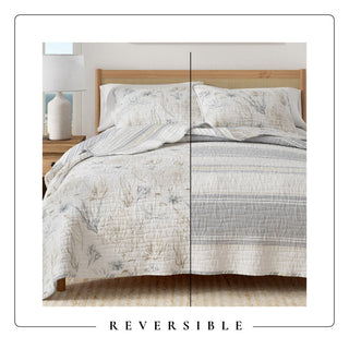 Coastal Reef Microfiber Quilt Set With Shams