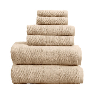 100% Cotton Textured Woven Bath Towel Set