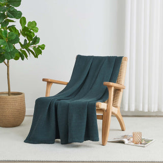 100% Cotton Waffle Weave Blanket