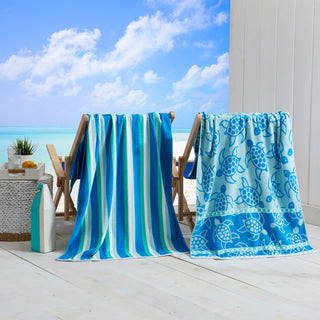 2 Pack 100% Cotton Printed Beach Towel