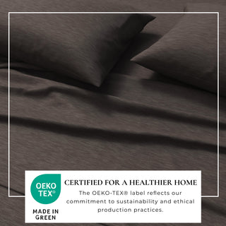 Ultra-Soft Cotton Heathered Melange Jersey Knit Sheet Set