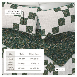 Floral Star Quilt Set