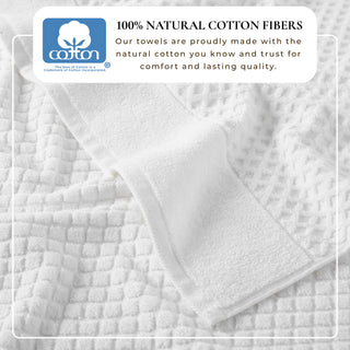 Ultra-Soft 100% Cotton Diamond Waffle Bath Towels
