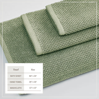 100% Cotton Absorbent & Quick-Dry Looped Bath Towels