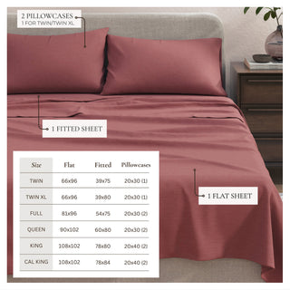 Ultra-Soft Cotton Heathered Melange Jersey Knit Sheet Set
