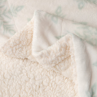 Cozy Plush Velvet & Sherpa Reversible Throw Blanket