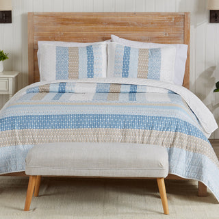 3-Piece Stripe Quilt - Dorothea Collection