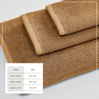 100% Cotton Absorbent & Quick-Dry Looped Bath Towels