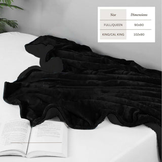 Ultra-Soft Velvet Plush Reversible Sherpa Blanket