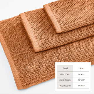 100% Cotton Absorbent & Quick-Dry Looped Bath Towels