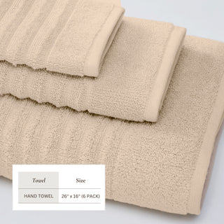 Premium Cotton Ribbed Towel Set