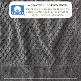 Ultra-Soft 100% Cotton Diamond Waffle Bath Towels