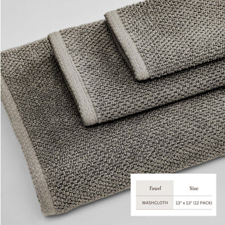100% Cotton Absorbent & Quick-Dry Looped Bath Towels